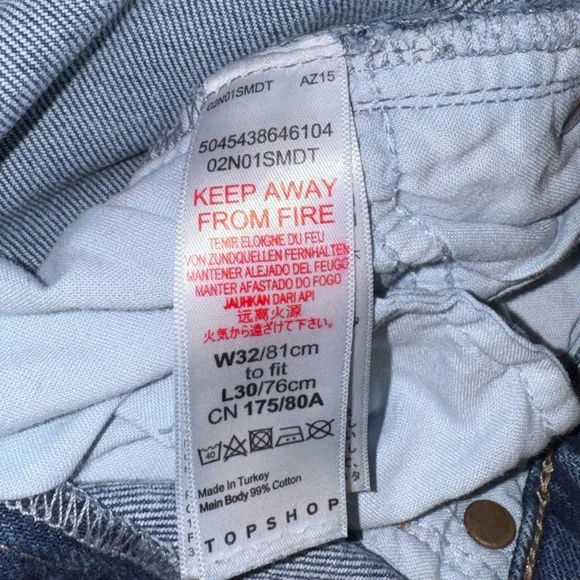 Topshop Mid Rise Straight Jean - Picture 5 of 6